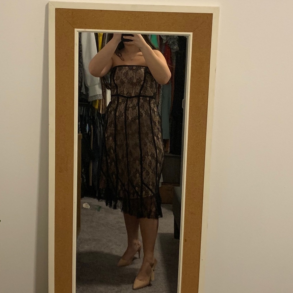 Lace midi dress